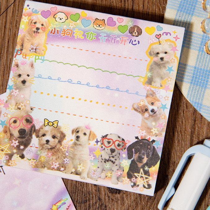 ไดลี่|60 แผ่นน่ารักสัตว์เลี้ยง Paradise Notepad สไตล์เกาหลี ins สัตว์ Non-Sticky หมายเหตุนักเรียนข้อความ Memo Notebook ตกแต่ง Collage Notebook