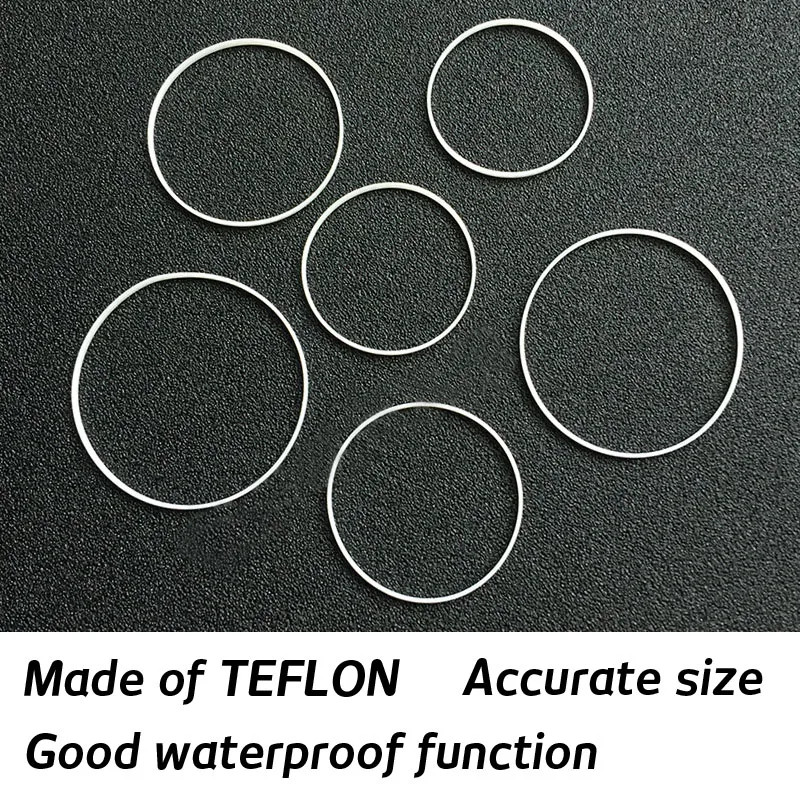 16มิลลิเมตร-40มิลลิเมตรสีขาวความสูง0.8มิลลิเมตรหนา0.35มิลลิเมตรนาฬิกาคริสตัลปะเก็นกันน้ําแหวนสําหรับด้านหน้านาฬิกาซ่อมชิ้นส่วนแก้วอุปก - รูปที่ 4