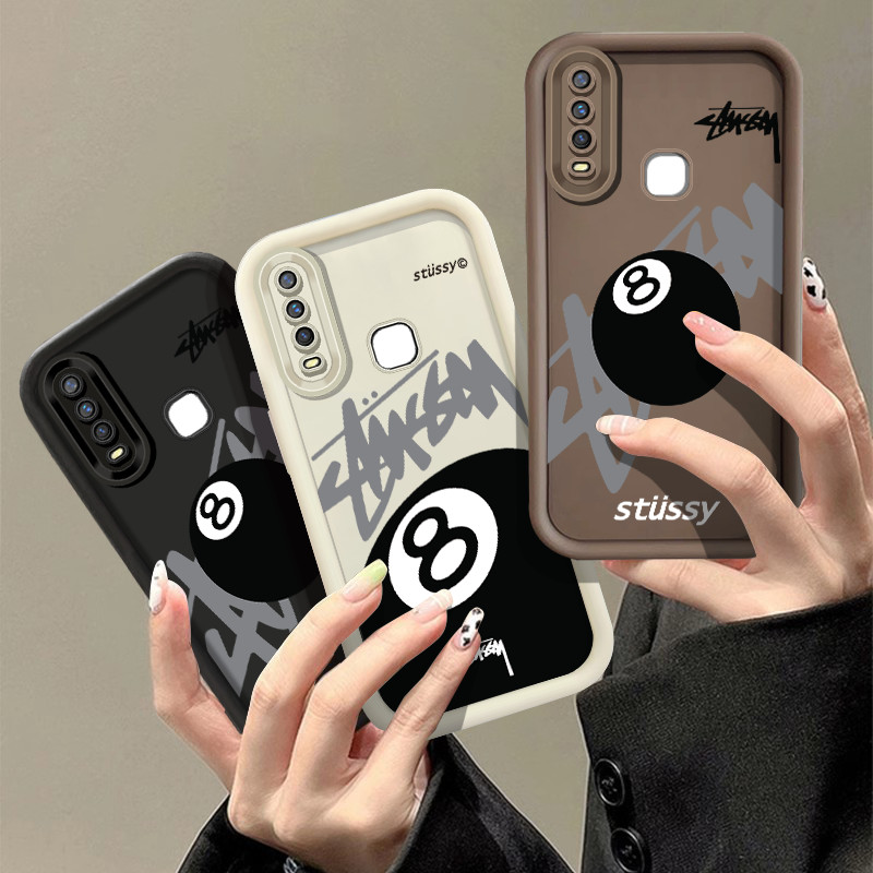 No 8 บิลเลียดโทรศัพท์มือถือสําหรับ Samsung Galaxy A12 A13 A14 A15 A20 A30 A21S A22 A55 A71 4G แฟชั่นซิลิคอนอ่อนเคสโทรศัพท์กันตก