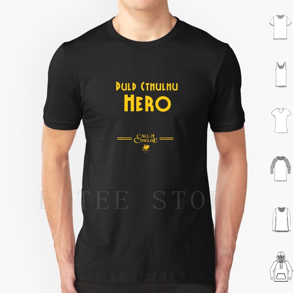 Pulp Cthulhu Hero T เสื้อผ้าฝ้ายผู้ชาย DIY พิมพ์ Cthulhu Chaosium Call Of Cthulhu Rpg Coc Pulp Cthul