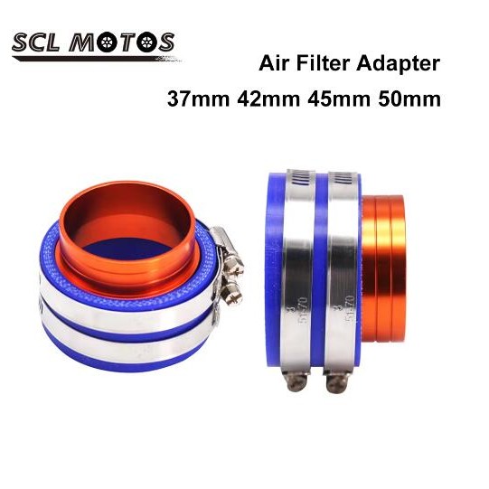 SCL MOTOS Universal 37mm 42mm 45mm 50mm Motorcycle PE PWK Carb Air Filter Adapter Joint Manifold Boot Flange Clamps Interface