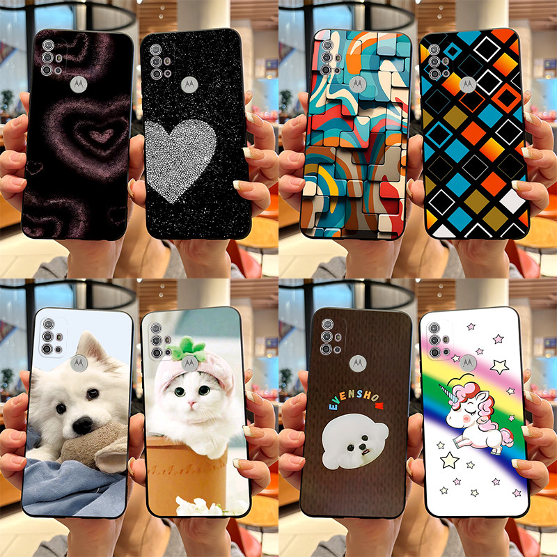 สําหรับ Motorola Moto G10 G20 G30 เคสโทรศัพท์ออกแบบใหม่ 2023 หัวใจทาสีซิลิโคนอ่อนนุ่มปกหลังสําหรับ MotoG 10 g 20 g 30 เกราะป้องกัน