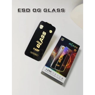 ฟิล์มกระจก เต็มจอ OG GLASS ESD ภาพชัด คุณภาพดี ติดเองได้ 1กล่อง 10แผ่น SAM/OPPO/IPHONE/VIVO/INFINIXI