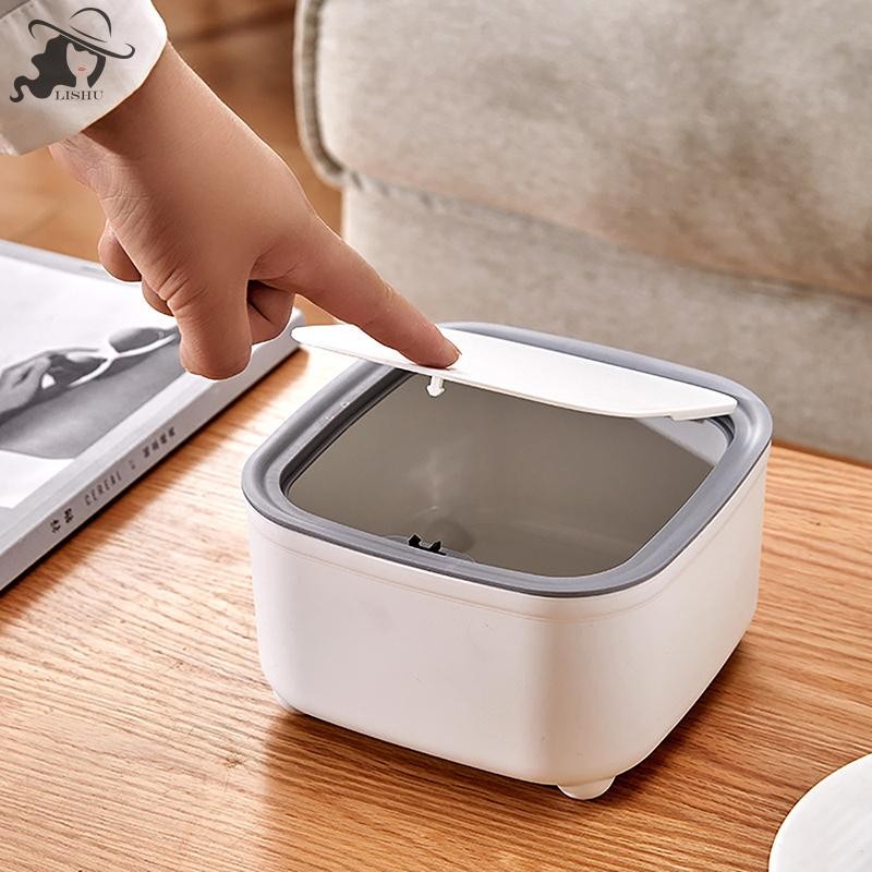 Lishu ถังขยะที่ใช้งานได้จริงน่ารักภาชนะเก็บขยะ Good-Looking Storage Table Little Tiny Wasteภาชนะขยะ th