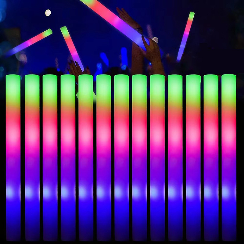 1/3/5 ชิ้น LED แท่งโฟมเรืองแสง - หลอดเชียร์เรืองแสงสีสันสดใส - แท่งบรรยากาศคอนเสิร์ต - อุปกรณ์ปาร์ตี้