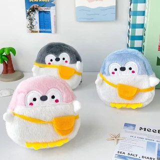 【กระเป๋าเหรียญนกเพนกวินน่ารัก】นุ่มนิ่ม พกพาง่าย มีหลายสี ใส่เหรียญ กุญแจ และหูฟังได้สะดวก!