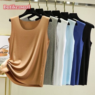 พร้อมส่ง เสื้อยืดแขนกุดลําลอง คอกลม ผ้าฝ้าย ทรงหลวม สไตล์เกา…