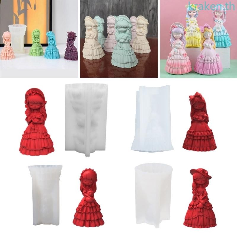 แม่พิมพ์สบู่ KRA Mould ซิลิโคน Moulds รูปร่างสาวแม่พิมพ์ดินวัสดุซิลิโคนเหมาะสําหรับคนรักมือ