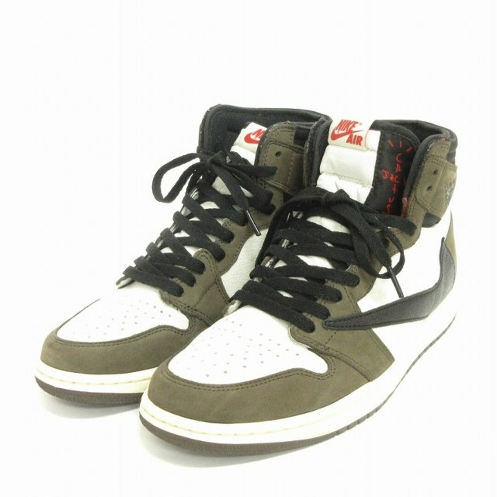 Nike Travis Scott Air Jordan 1 สีน้ําตาล 27.5ซม. AA ★ ส่งตรงจากญี่ปุ่น มือสอง
