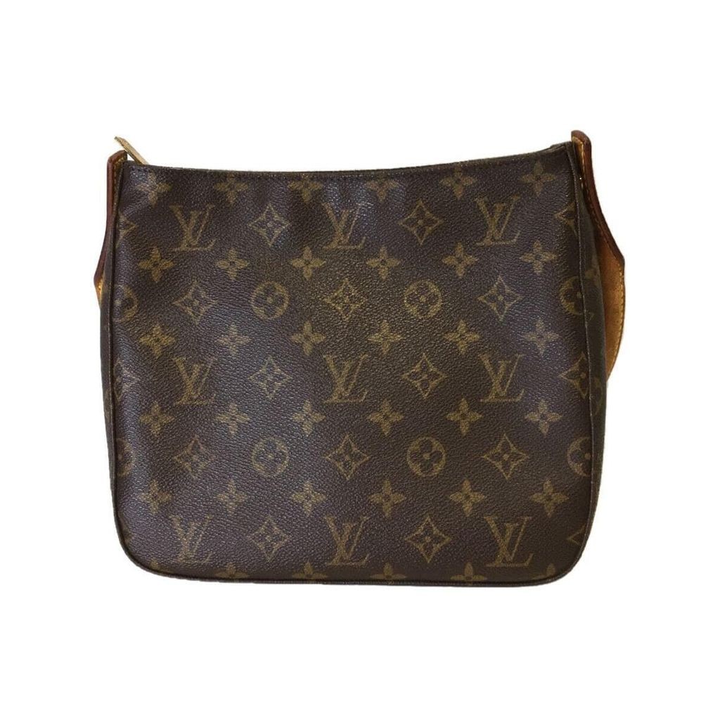 Louis VUITTON Tote Bag Monogram Looping MM สีน้ําตาล PVC ส่งตรงจากญี่ปุ่น มือสอง
