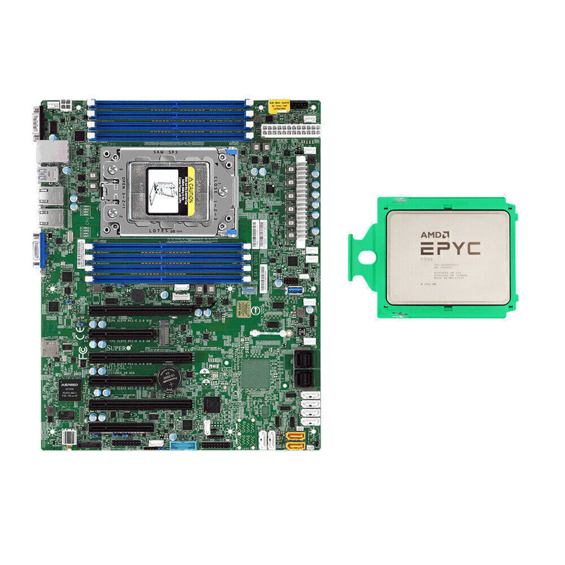 เมนบอร์ด Supermicro H11SSL-i พร้อม CPU AMD EPYC 7642 48 แกน 256MB 2.3 GHz
