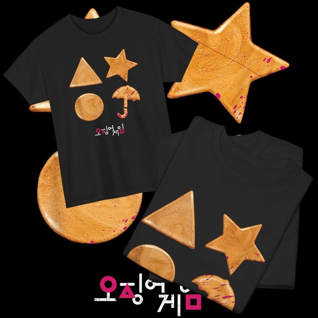 ใหม่ เสื้อยืดลายเกม “แกะน้ำตาลแผ่น” จาก Squid Game 3