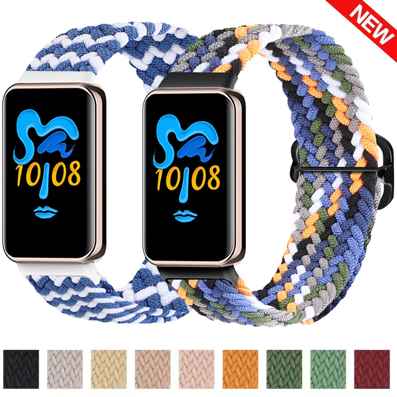 สายรัดไนลอนยืดหยุ่นเดี่ยวสําหรับ Honor Band 9 สร้อยข้อมือผู้หญิงผู้ชายห่วงถักสายรัดข้อมือโลหะสําหรับ Honor Band 10 Correa