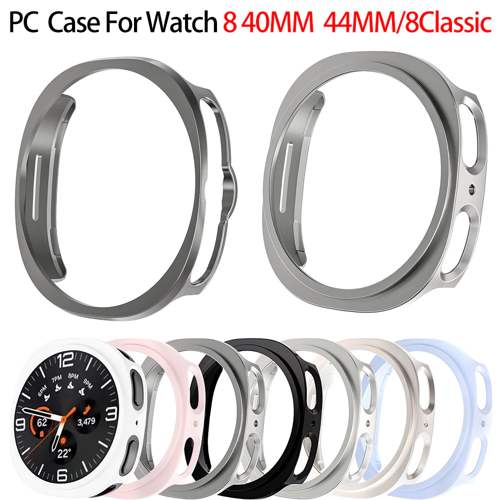 PC Hard สําหรับ Samsung Galaxy Watch 8 40 มม.44 มม.ฝาครอบสําหรับ Galaxy Watch 8 Classic Hollow Shell อุปกรณ์เสริม