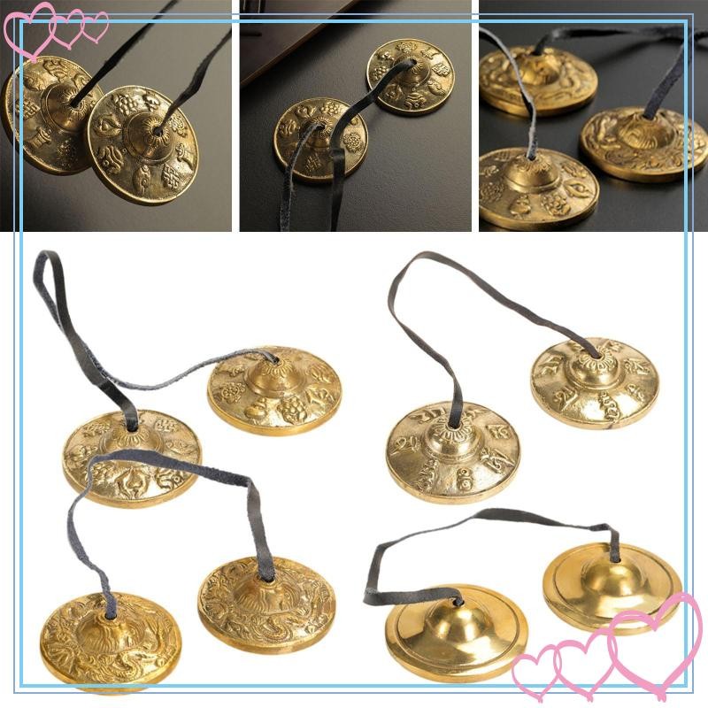 [meteor2] Tingsha Cymbal Bell ทิเบตสมาธิ Cymbals 6.5 ซม. สําหรับเพื่อนน้ําหนักเบา