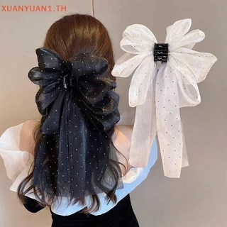 XUAN แฟชั่นขนาดใหญ่โบว์ผม Claw คลิป Super Fairy อารมณ์ Headdress ผู้หญิงหวานอุปกรณ์เสริมผม TH