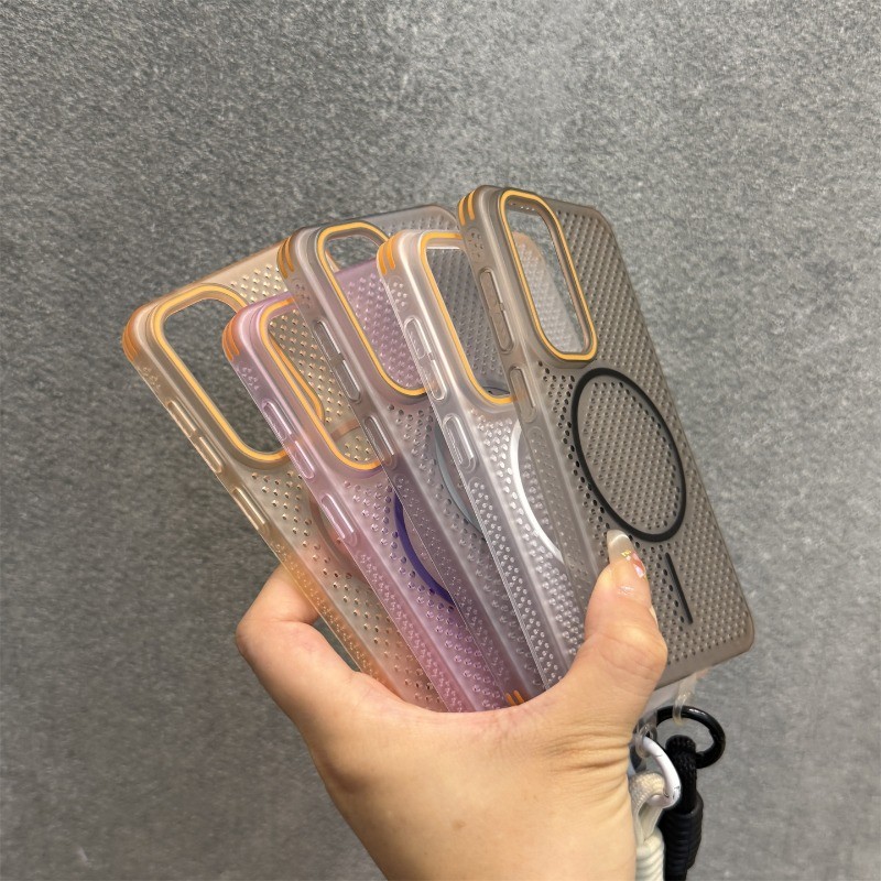 Cooling Magnetism Case For Samsung S25Ultra S25Plus S24Ultra S24Plus S25 S24 Honeycomb การกระจายความร้อน Two-Tone Designmagnetism ชาร์จ ราคา ถูกที่สุด ดีลบีเคเค แกลเลอรีภาพที่ 8