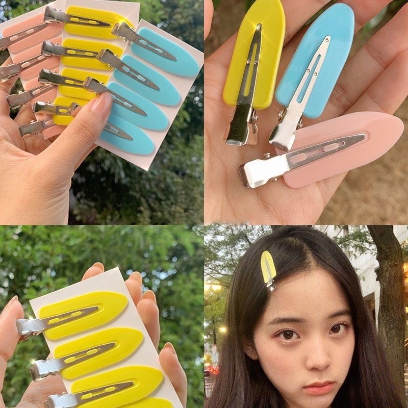 กิ๊ฟปากเป็ด กิ๊ฟปากแบน เนื้อพลาสติก มี 6 สีให้เลือก พร้อมส่งจากไทย