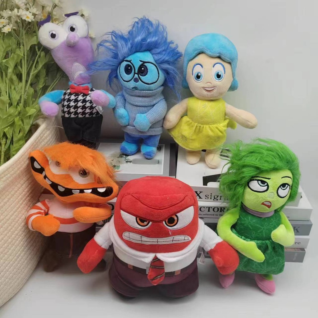 Inside Out ตุ๊กตาของเล่นตุ๊กตาตกแต่งห้อง Sadness Anger Embarrasment Bing Bong ของเล่น
