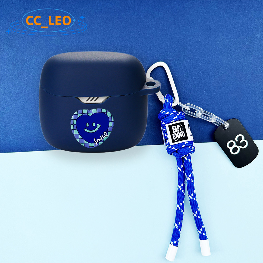 For JBL TUNE FLEX 2 Case Cartoon Mario Cute Piggy Keychain JBL TUNE FLEX 2 Shockproof Shell Protective Sleeve One Piece Luffy Pendant - รูปที่ 4