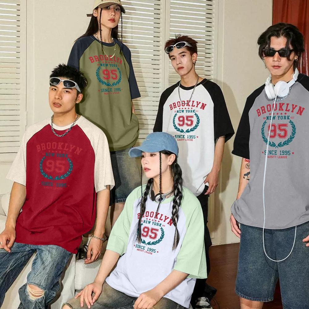 [COD] เสื้อยืดแฟชั่นลายวินเทจเท่ๆน่ารักใส่สบาย เสื้อโอเวอร์ไซส์ T-shirt QQ8188  unisex  oversize