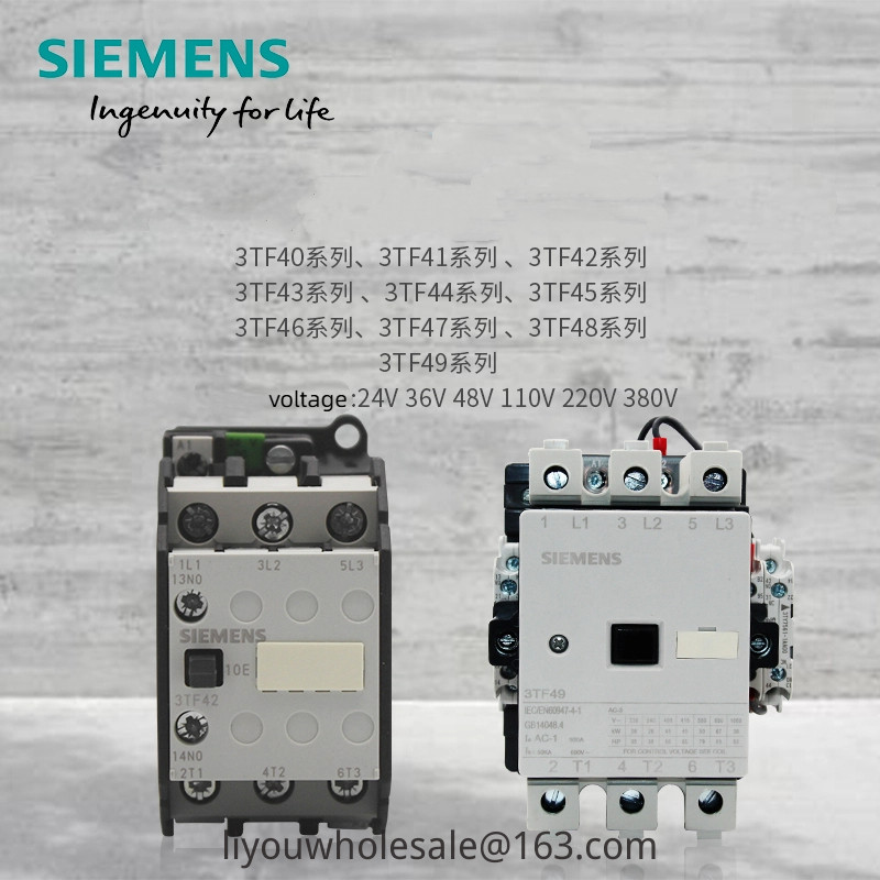 ยี่ห้อใหม่ Siemens Contactor 3TF40 3TF41 3TF42 3TF43 3TF44 3TF 45 46 47 48 49
