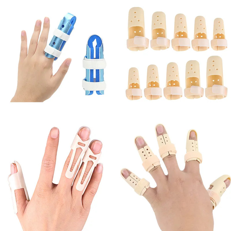 Mallet Finger Splint Brace Protector Trimmable Broken Finger Joint Stabilizer ยืดโรคข้ออักเสบ Knuckl