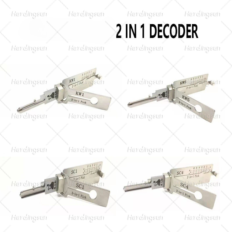 2 in 1 SC1 SC4 KW1 KW5 ถอดรหัสสําหรับเครื่องมือช่างกุญแจ