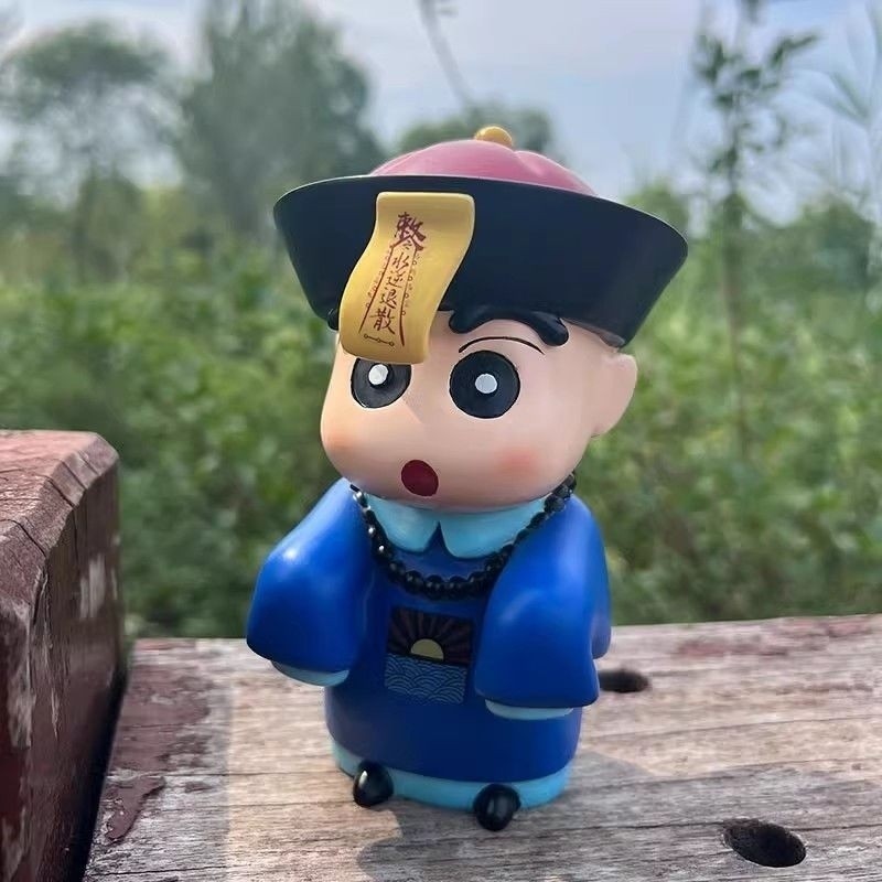 New Product#Crayon Xiaoxin COS Zombie Q Anime Figure Little Buddha Xinxin Hand-made Small Ornaments 