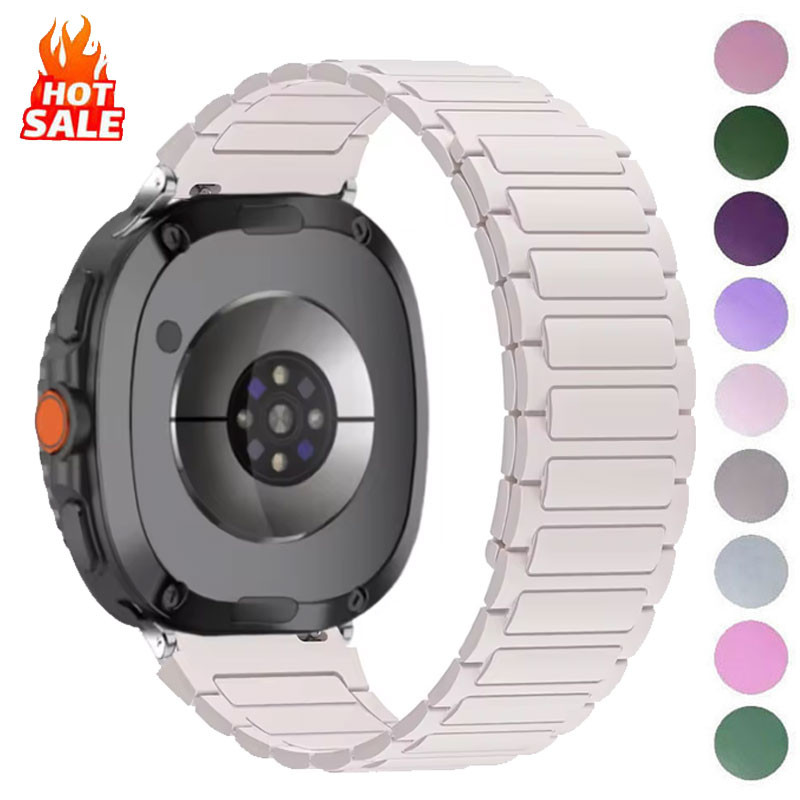 ซิลิโคนสายกีฬาสําหรับ Samsung Galaxy Watch 8 Ultra 2 Correa Band ห่วงแม่เหล็กสําหรับ Samsung Galaxy Ultra 47 มม.สายนาฬิกา Unisex