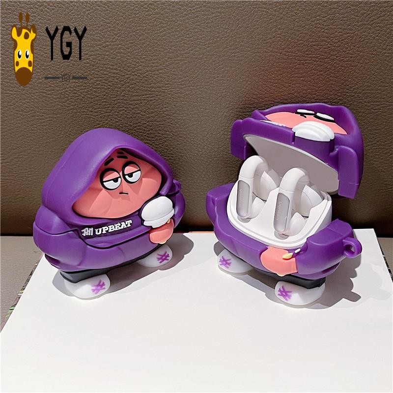 เคสหูฟังแบบนุ่มลายการ์ตูน Patrick Star สําหรับ Ugreen HiTune S5 พร้อมตะขอ