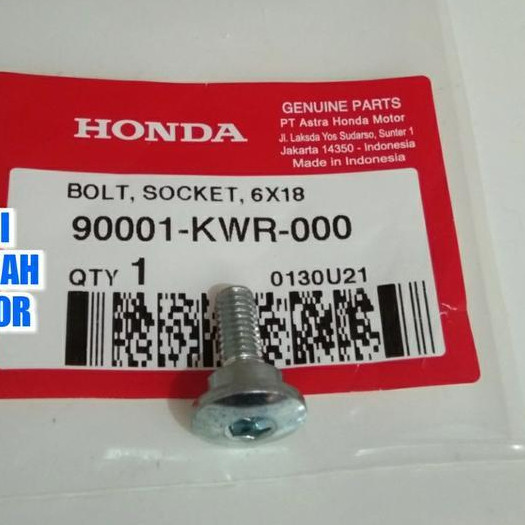 HEXAGONAL SCREWS สําหรับ AB / CLICK / VARIO / PCX / SH MODE / SH VIET - ZIN GOODS - 90001KWR000-9010