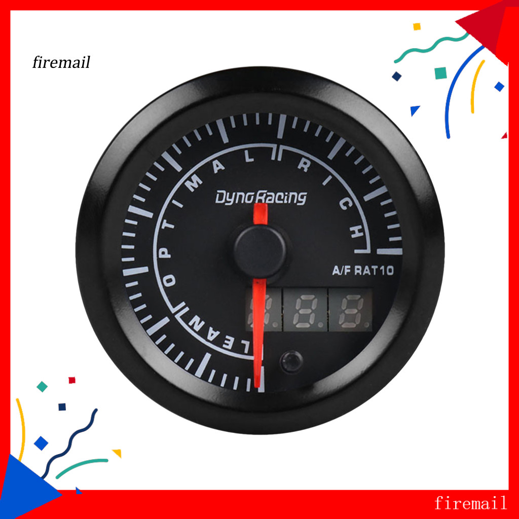 [FM] เครื่องวัดอัตราส่วนเชื้อเพลิงอากาศน้ําหนักเบาสําหรับมอเตอร์ Narrowband Dual Display AFR Meter D