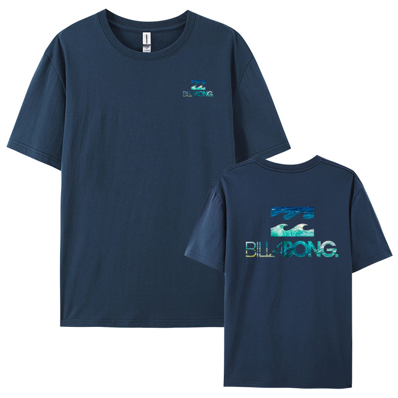 BILLABONG 100%纯棉Billabongเสื้อยืดผู้ชายแขนสั้น潮男短款冲大牌