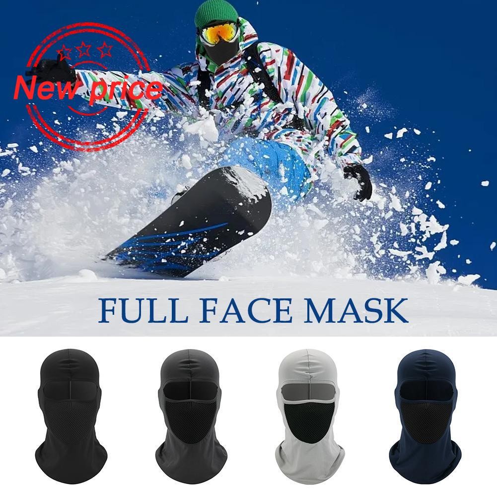 กีฬากลางแจ้ง Full Face Mask แบบพกพาขี่จักรยาน Full Face Full Headgears Liner Coverage Masks W1n7