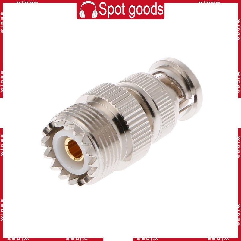 WIN BNC ชายปลั๊ก UHF SO239 PL-259 แจ็คหญิง RF อะแดปเตอร์โคแอกเซียลขั้วต่อสายเคเบิล