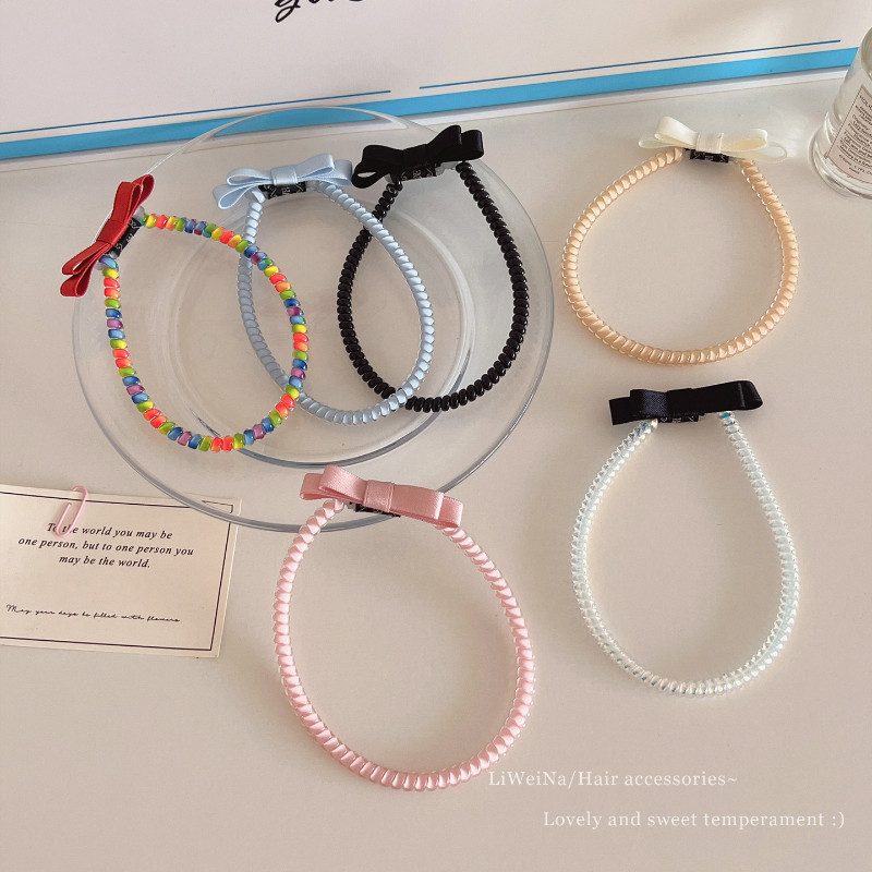 สายรัดผมแบบโบว์ มัลติฟังก์ชัน สำหรับสไตล์ผมยาว