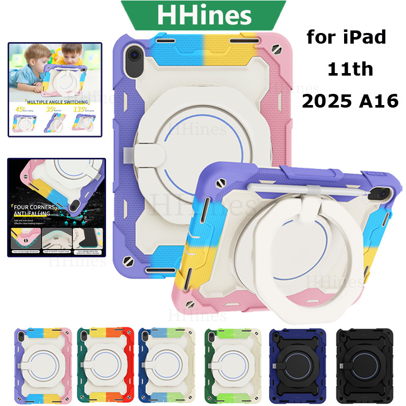 สําหรับIPad 11th Gen A16 2025 7th 8th 9th Gen 10.2 IPad Air2 9.7 Pro11 Air5 Air4 10.9 IPad Air6 10.9 Mini7 6 แท็บเล็ตแบบพกพามือถือAnti-FallเกราะPC Funda Shell