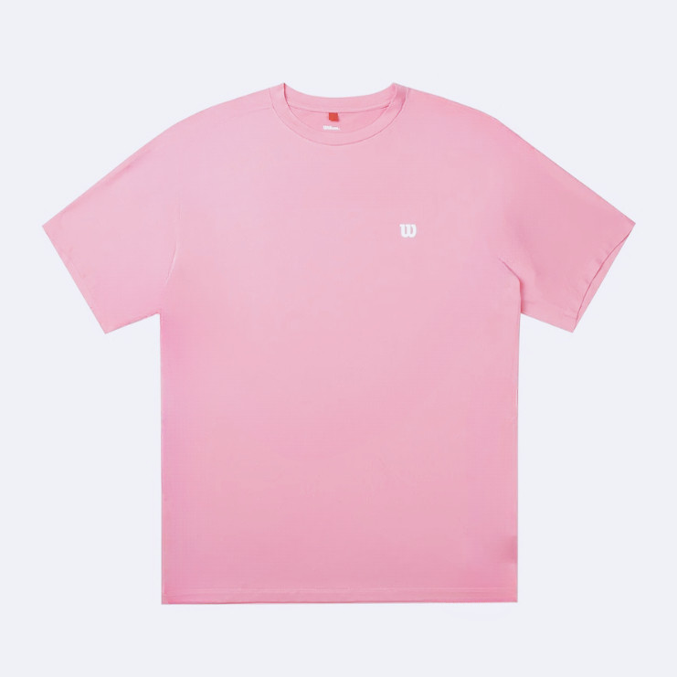 ขายร้อน Wilson Wilson Wilson Mens Tennis Short Sleeve 100% Cotton Casual T-shirt 601