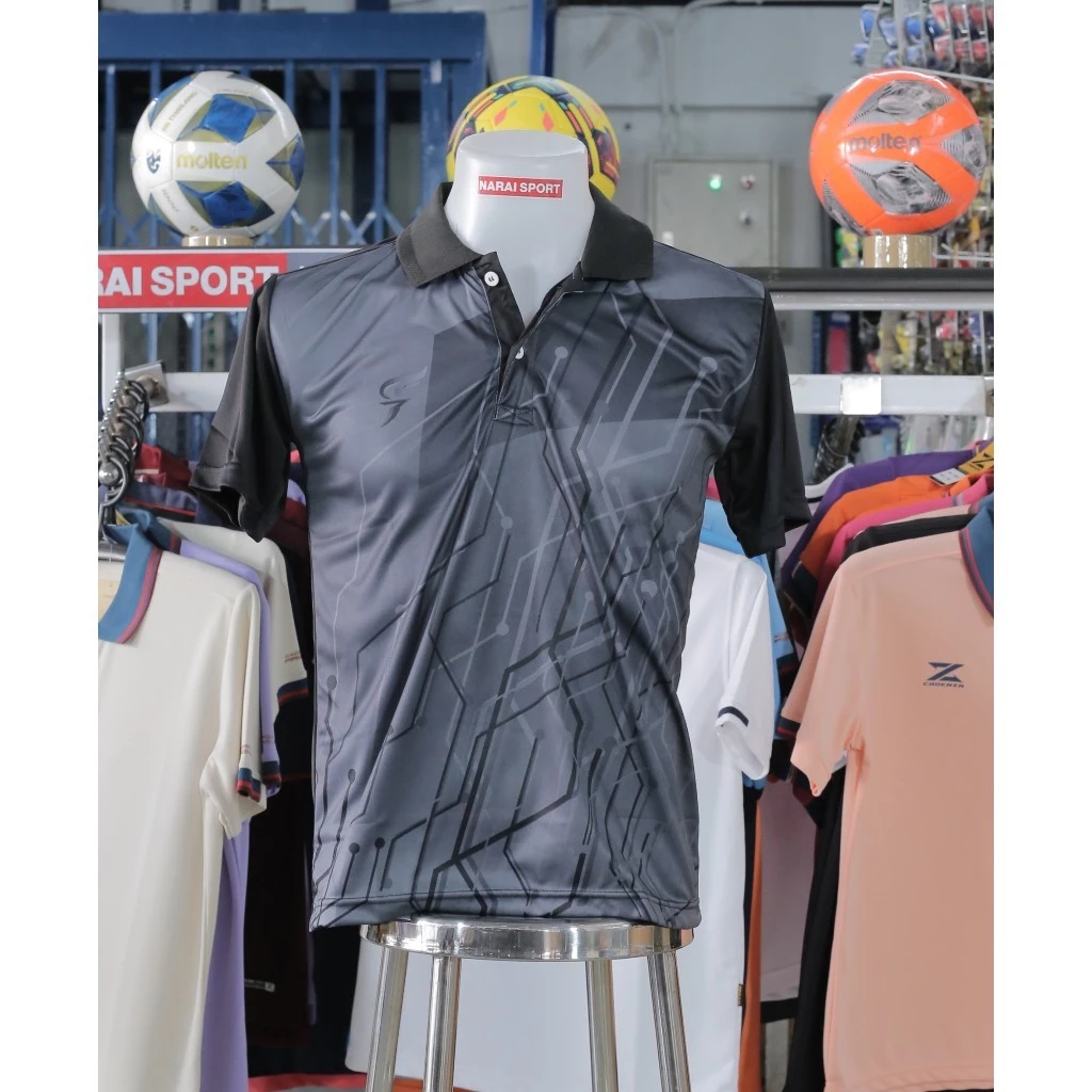 เสื้อกีฬาคอปกผู้ชาย SA304 ผ้าไมโครไฟเบอร์ Slim Fit thumbnail 4