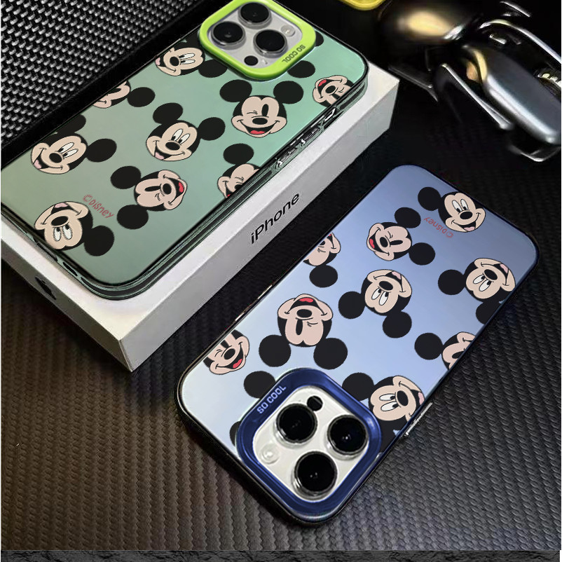 Mickey Mouse Csing HP Silver Wrn Mtte Premium Silver nti Jtuh Hrd Cse สําหรับ Relme NOTE 60 C53 51 1