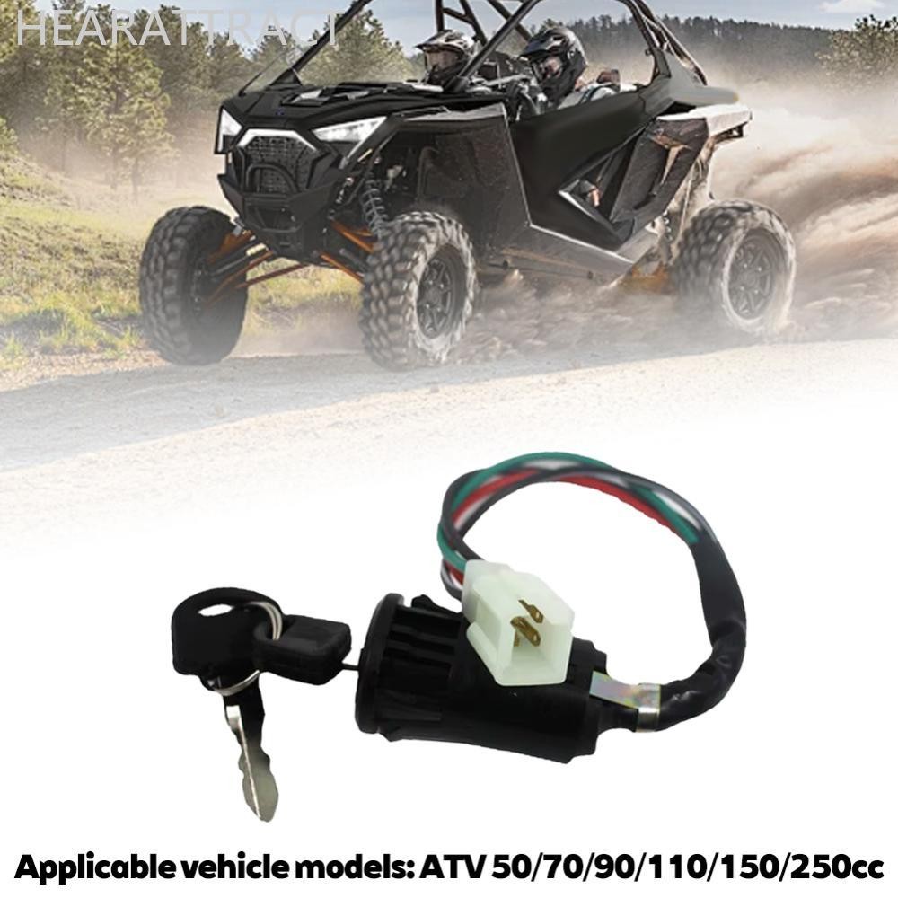 HEARATTRACT สวิตช์จุดระเบิดรถจักรยานยนต์พร้อมปุ่มสกู๊ตเตอร์อุปกรณ์เสริมสําหรับ Quad Dirt Bike สําหรั