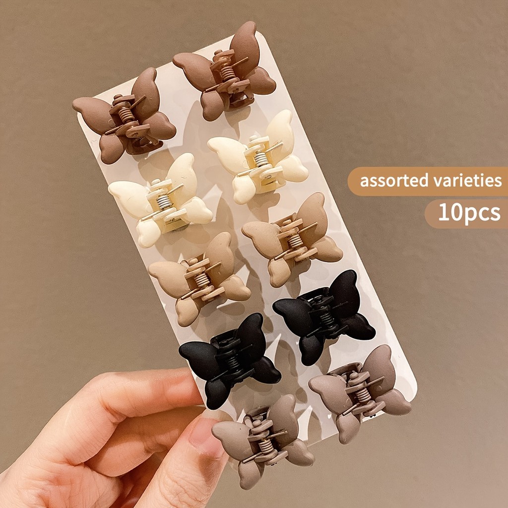 กิ๊บติดผมสีสันสดใสขนาดเล็ก 10 ชิ้น - เครื่องประดับผมสำหรับเด็กผู้หญิง - รูปที่ 3