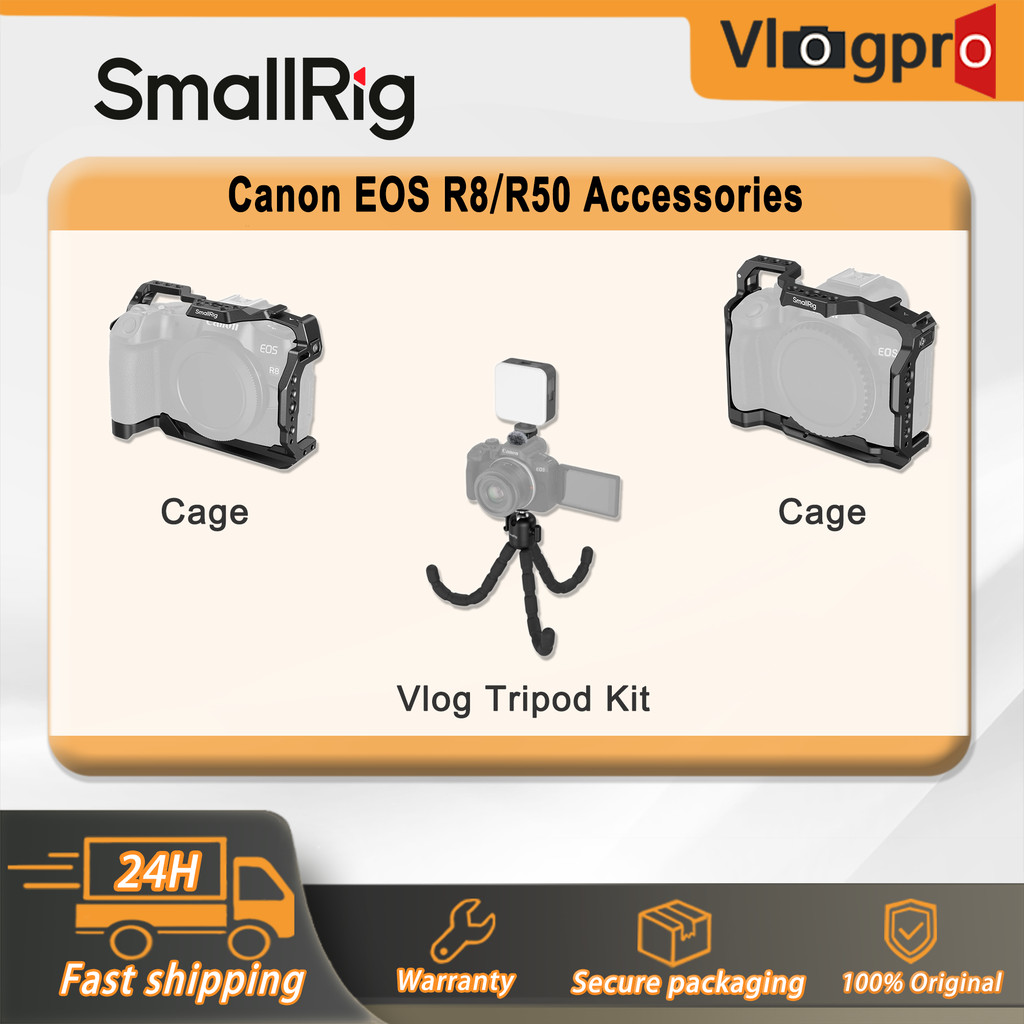 SmallRig Canon EOS R8/R50 อุปกรณ์เสริมCage/L-Bracket/Vlogging ขาตั้งกล้อง