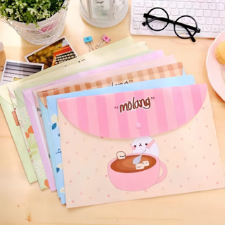 YTL ซองเอกสาร ลายการ์ตูน ดอกไม้ ขนาดA4 อุปกรณ์สำนักงาน เครื่…