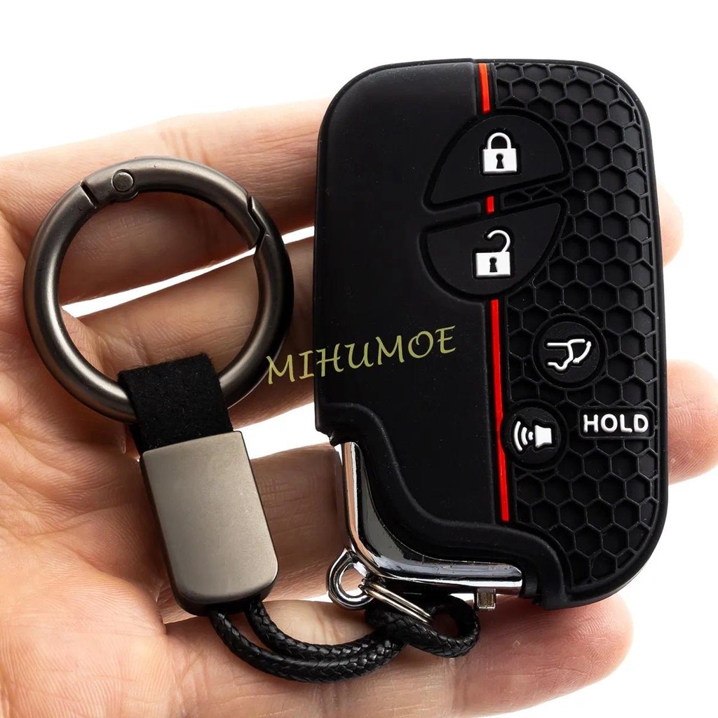 ซิลิกาเจล 4 ปุ่ม Fob ฝาครอบโซ่สําหรับ Lexus CT200h ES350 GS450h GS460 GX460 HS250h IS250 LS460 LS600