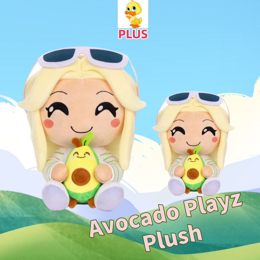 PLUS✨Avocado Playz ตุ๊กตาตุ๊กตา Kawaii Avocado สาวของเล่นตุ๊กตา Soft Plushie ตุ๊กตาตุ๊กตาสนุกของเล่นเด็กของขวัญของขวัญวันเกิดสาวคริสต์มาสของขวัญ COD