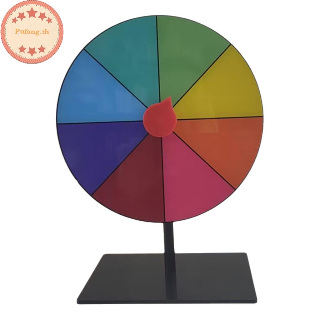 PUFANG 1 ชุดสี Roulette ล้อโต๊ะรางวัลล้อแห้งลบ Spin Wheel Spinner เกม Heavy Duty แก้ไข Spin ล้อ TH