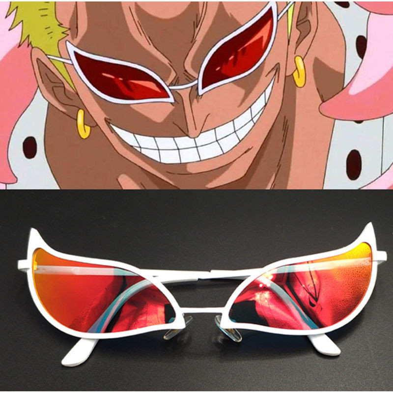 แว่นกันแดด.Gradient.Color.Disco.จาก.One.Piece.cosplay.Doflamingo