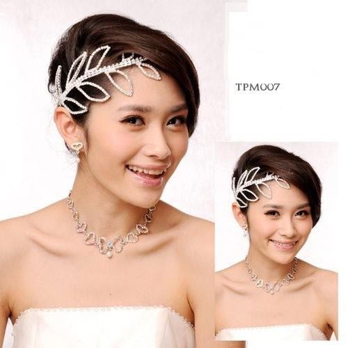 อุปกรณ์เจ้าสาวงานแต่งงาน Headpiece Pearl Party ผู้หญิง TPM007